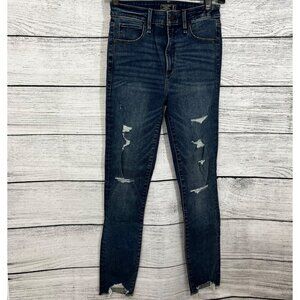 Abercrombie & Fitch Distressed Skinny Jeans, Size 25